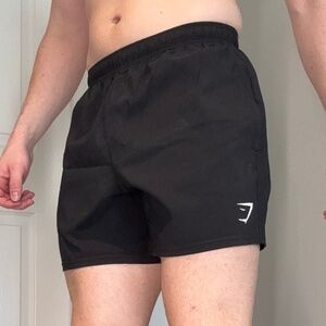 Gymshark Mens Black Workout Shorts (M)